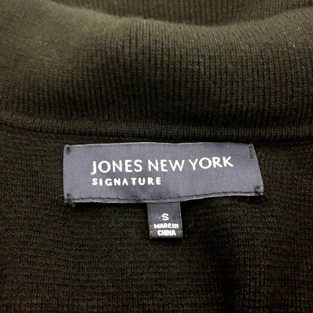 Jones New York Signature Small Cowl Neck Long Sleeve Sweater Viscose Stretch - Picture 5 of 9